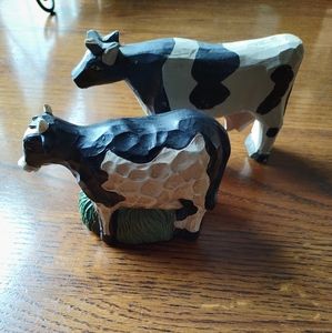 Two decorative cows